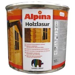 Alpina Лазурь Holzlasur Nussbaum (орех) 750мл раздела Алкидные пропитки